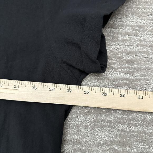 Shein Shirt Womens 4XL Black Button Front Short Sleeve Cotton Top Plus Tunic - Picture 10 of 11